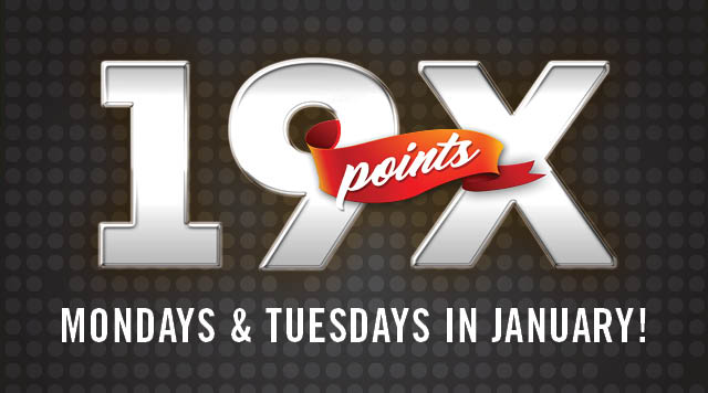 Mondays & Tuesdays in January!